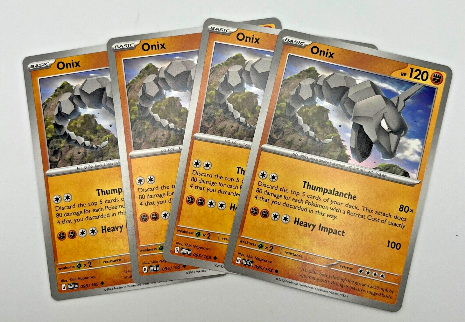 Scarlet ⑅*. Scarlet & Violet 151 Onix 095/165 Reverse Holo Japanese sv2a