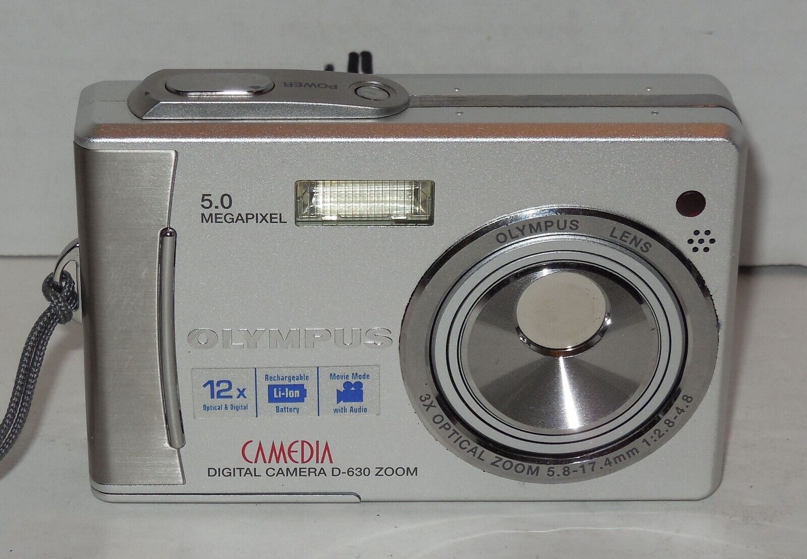 Olympus Camedia D-630 5.0MP Digital Camera - Silver Tested Olympus Camedia D-630 5.0MP Digital Camera - Silver Tested