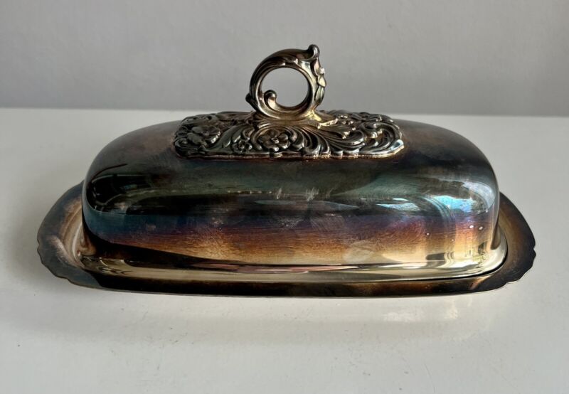 Reed and Barton Butter Dish 191 Silver Plate