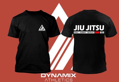 Dynamix Athletics T-Shirt Jiu Jitsu Submit Schwarz BJJ Grappling Herren S M L XL