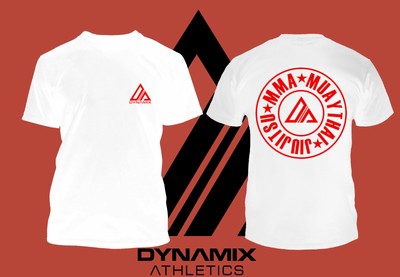 Dynamix Athletics T-Shirt Allsports Weiß MMA Muay Thai Jiu Jitsu Herren S M L XL