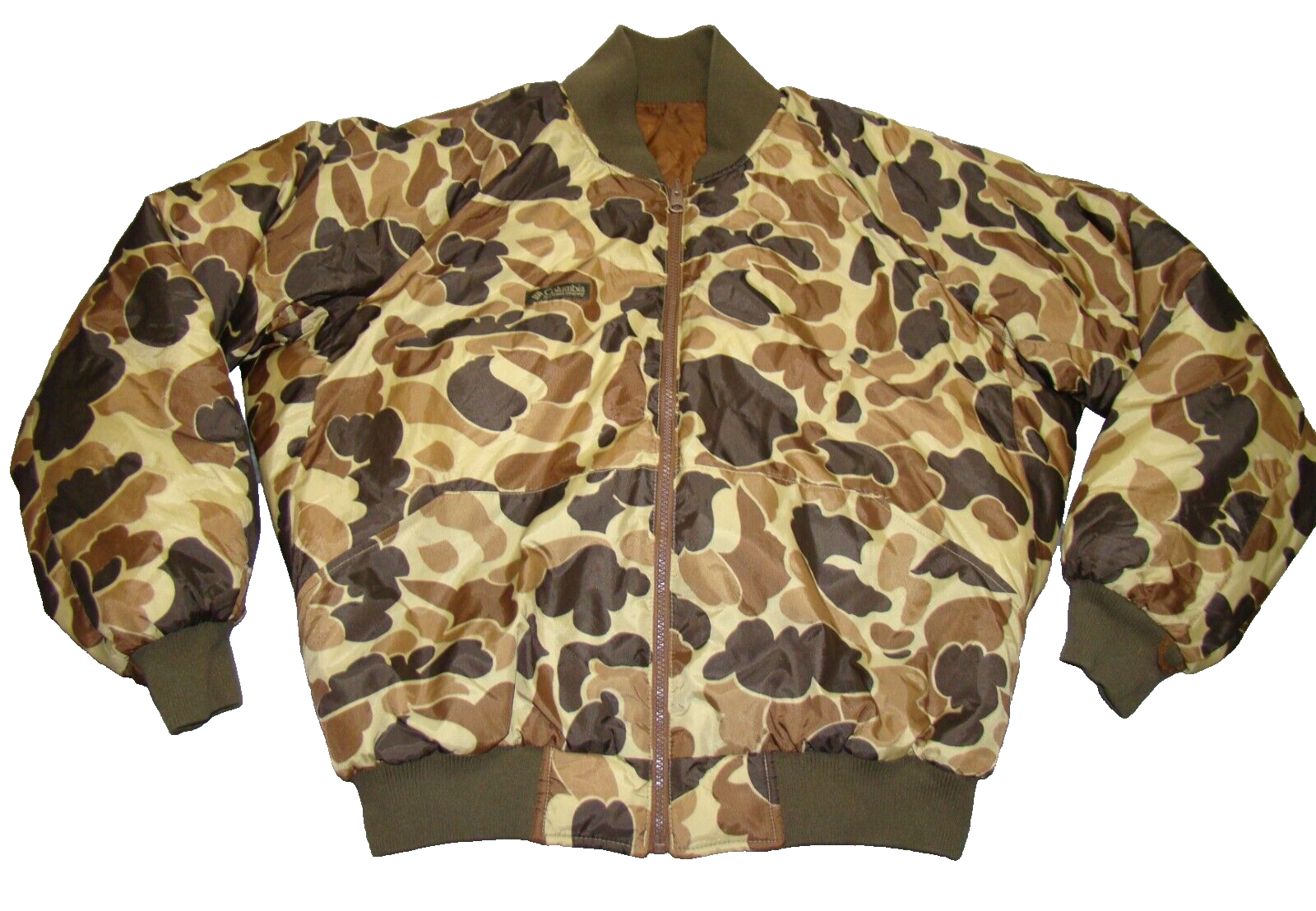ジャケット・アウター vintage reversible camo fleece jacket Vintage Columbia Sportswear Mens M Camo Reversible Duck