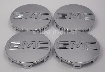 4 GMC Yukon Denali Sierra 325quot CHROME CENTER CAPS Fits 18 20 22 Wheels 9595759