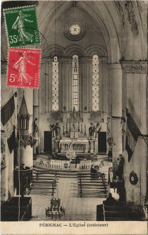 Cpa Perignac L'Eglise - Interieur (1168797)