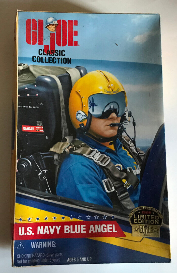 ミリタリー G.I. Joe U.S. Navy Blue Angel 1998 GI JOE U.S. NAVY BLUE ANGEL IN ORIGINAL BOX 76281814261