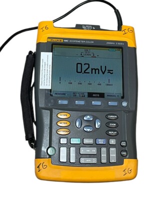 Fluke 199C, 225C scope meter dual channels 200Mhz 2.5GS/s With Charger