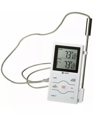 Dual Sensing Probe Thermometer Timer Oven Meat Temperature Digital Kitchen Gift