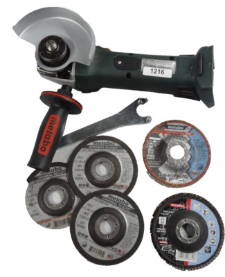 METABO  W 18 LTX 115  18v Cordless 4-1/2''-5''  Grinder + 5 DISCS