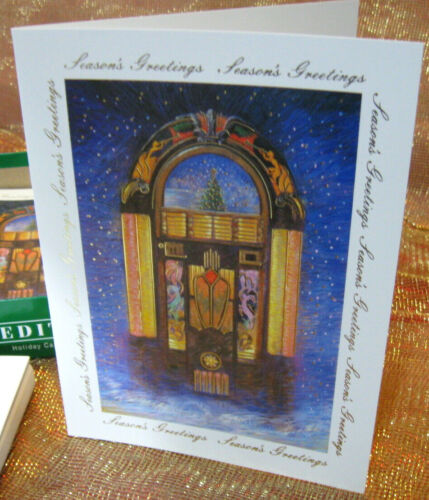 JUKEBOX CHRISTMAS HOLIDAY CARDS Wurlitzer 950 Seasons Greetings NOS 18 Cards/Env