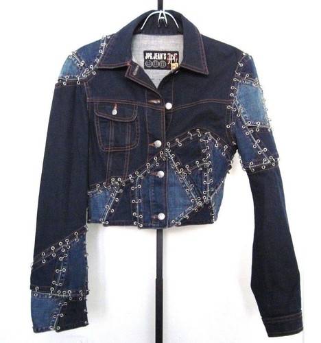 Jean Paul Gaultier Trench Coat 90s Jeans Jacket Hybrid Denim Jean Paul Gaultier Trench Coat 90s Jeans Jacket Hybrid Denim