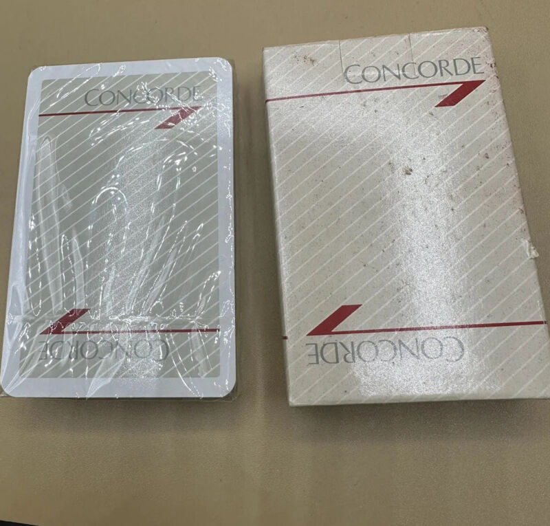 British Airways Concorde Airplane Rare Playing Cards New Sealed NOS as is