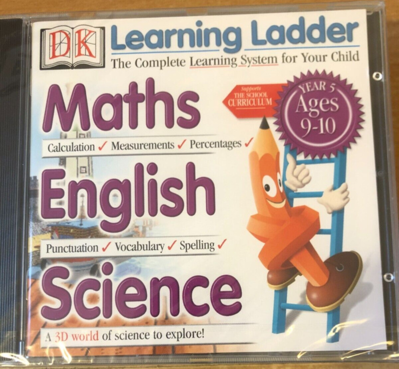 Learning Ladder Maths Reading Writing Cd Rom Pc Dk 2001 Ages 9 - 10