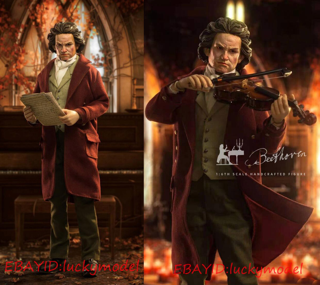 EsansToy 1/6 ルートヴィヒ・ヴァン・ベートーヴェン ESANSTOY Beethoven Symphony King Ludwig van Beethoven 1/6
