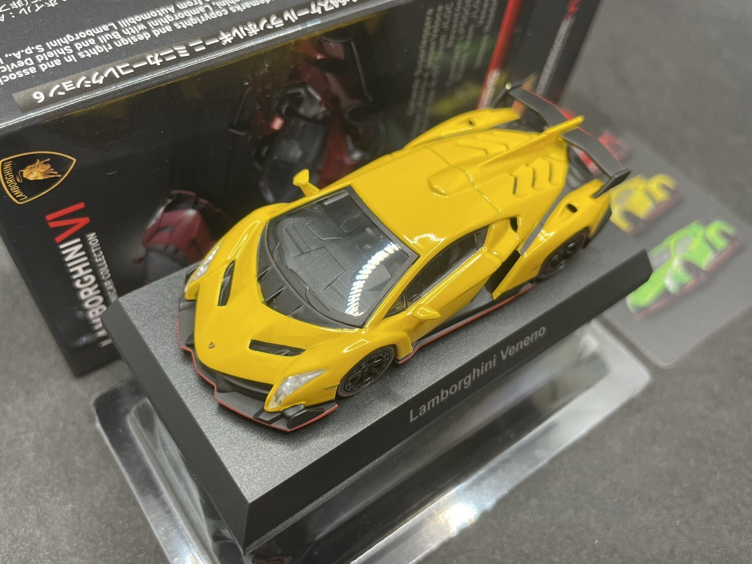 ミニカー Kyosho 1/64 Lamborghini Veneno 1:64 Kyosho Lamborghini Veneno 2013 50th Anni Grey Red Line