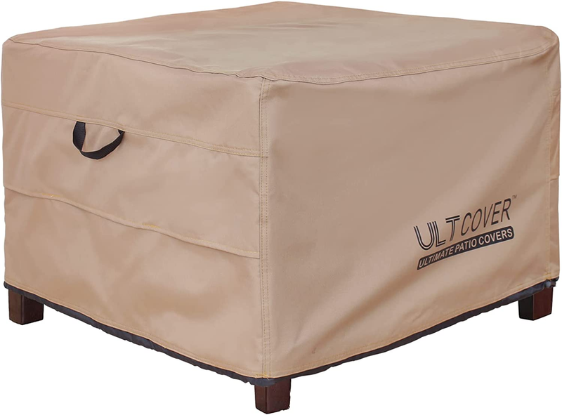 Waterproof Patio Ottoman Cover Square Outdoor Side Table Furniture Cove