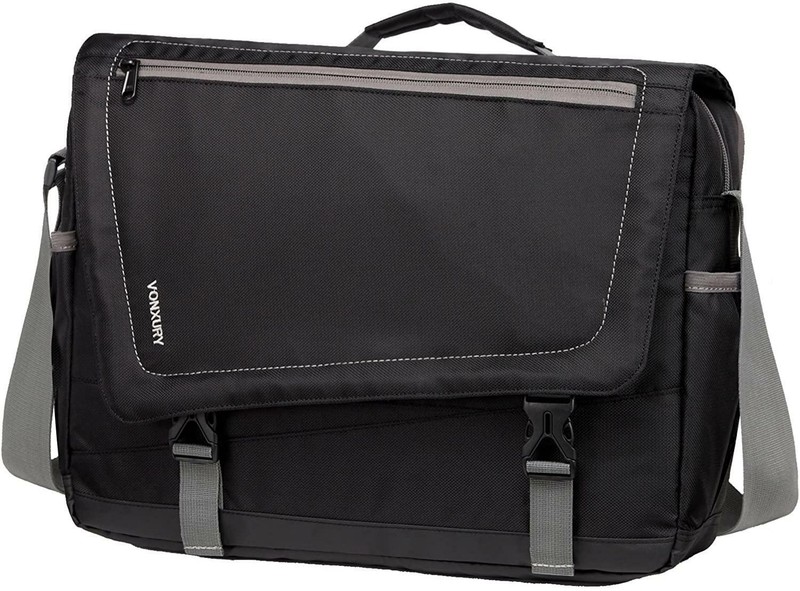 Messenger Bag for Men, Lightweight Water Resistant 15.6 In L
