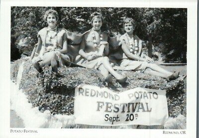 *Oregon Postcard-''Potatoe Festival'' ...King & Queen, 1958/ *Redmond- {G173-S2}