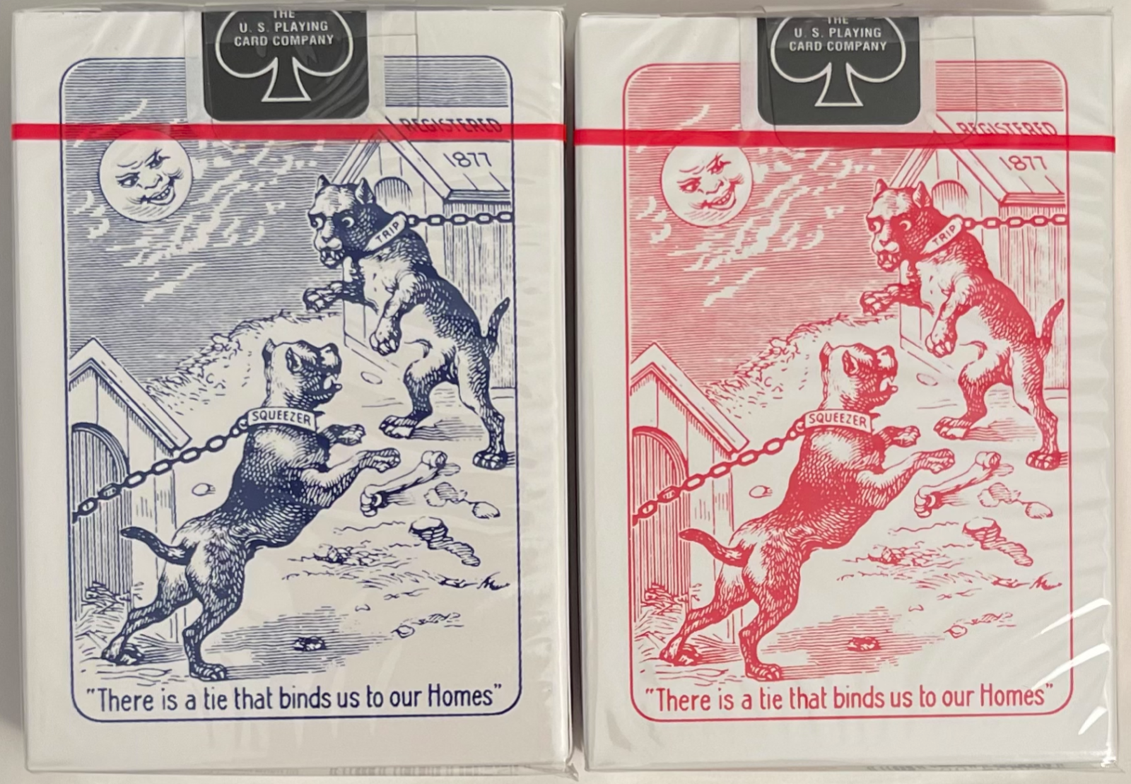 Bulldog SQUEEZERS Playing Cards Red & Blue 2 Deck Set USPCC Sealed