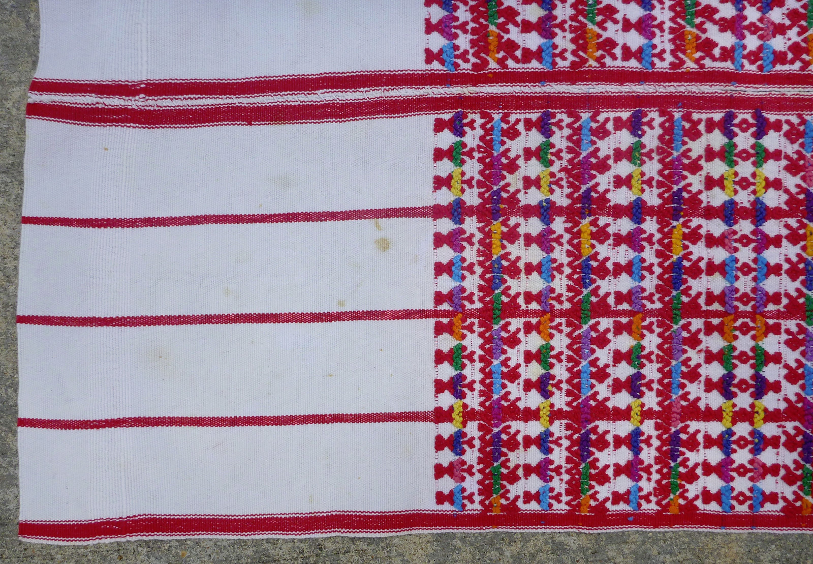 VINTAGE SANTIAGO SACATEPEQUEZ GUATEMALA HUIPIL TEXTILE – SAINT'S HUIPIL?