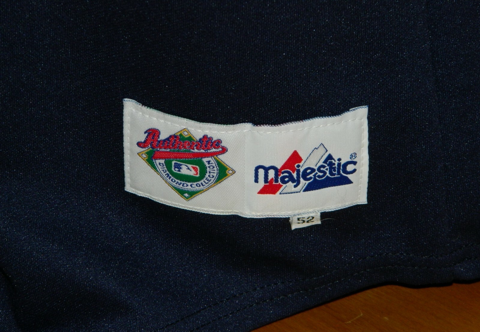 Clarence Jones Game Worn Atlanta Braves BP Jersey #28 - Majestic Size 52