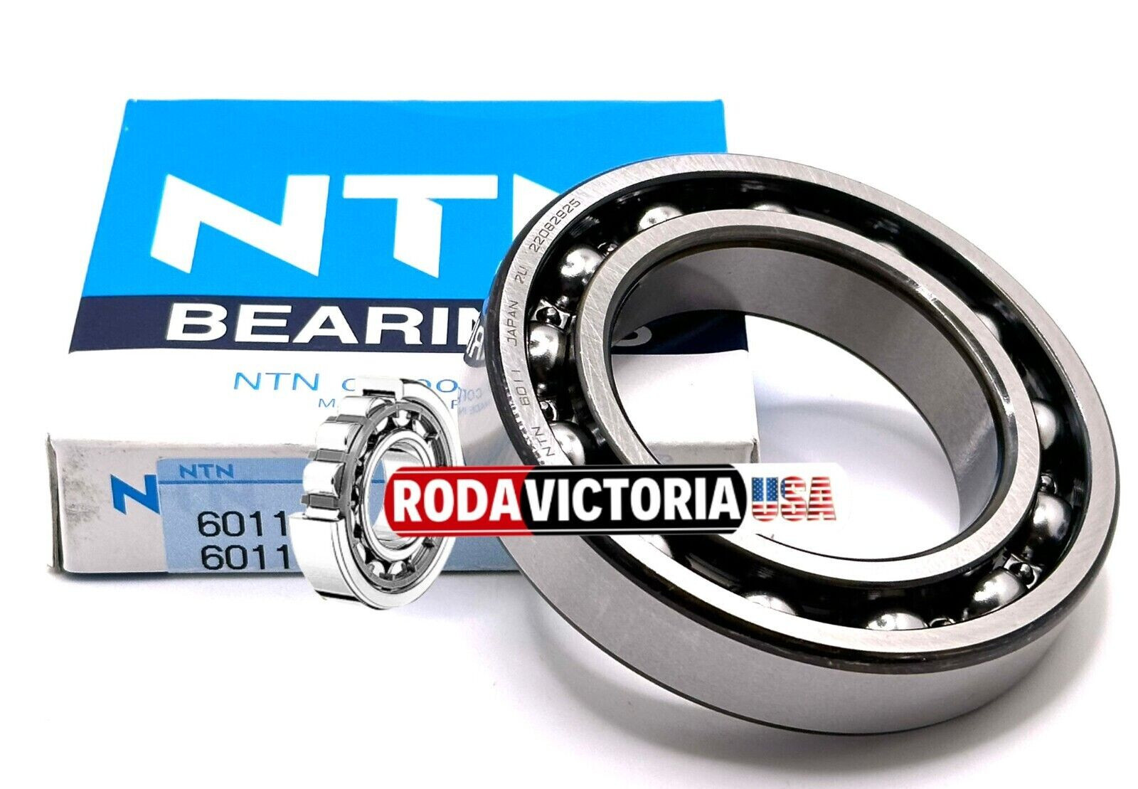 NTN JAPAN 6011 DEEP GROOVE BALL BEARING, OPEN TYPE, NO SEALS