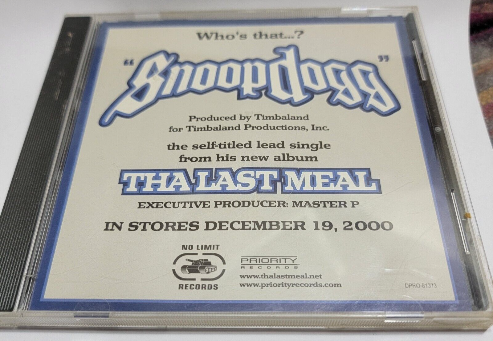 Snoop Dogg – Tha Last Meal ALBUM dr.dre Snoop Dogg – Tha Last Meal | Releases | Discogs