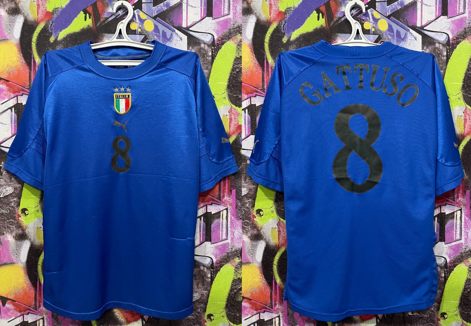 イタリア代表　2006 PUMA gattusoガットゥーゾ　ユニフォーム　8 イタリア代表 2006 PUMA gattusoガットゥーゾ ユニフォーム 8