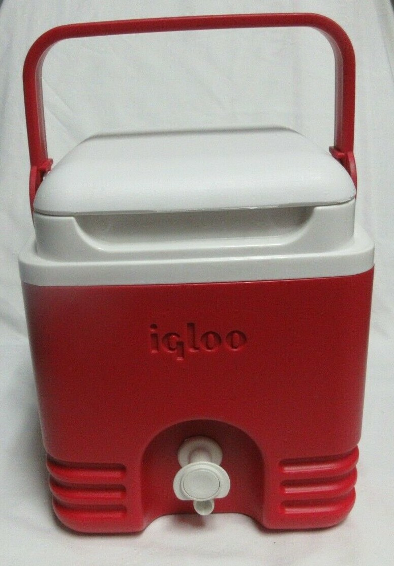 VTG RED IGLOO 1 GALLON WATER DRINK COOLER WITH HANDLE AND SPOUTのeBay公認