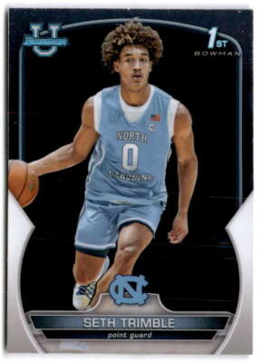 Seth Trimble RC 2022-23 Bowman University Chrome #38 Pre-Rookie 1st Bow ID:88705