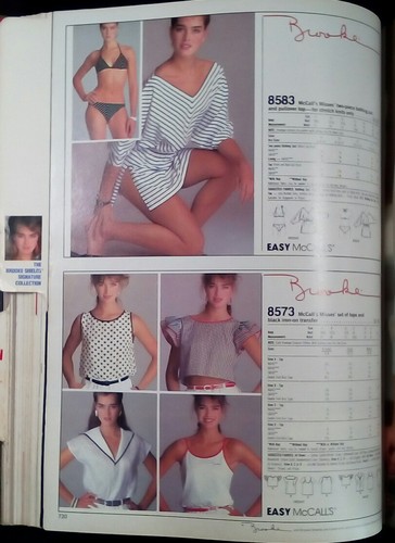 Vintage McCall BROOKE SHIELDS Nov 1983 PATTERN COUNTER CATALOG Retro Fashion