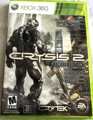 XBOX 360 CRYSIS 2 LIMITED EDITION GAME WITH CASE AND BOOKLET MATURE AUTHENTIC