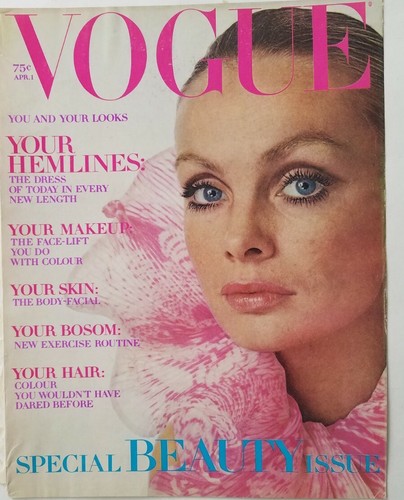 1970 Vogue magazine front cover only womens blue eyes