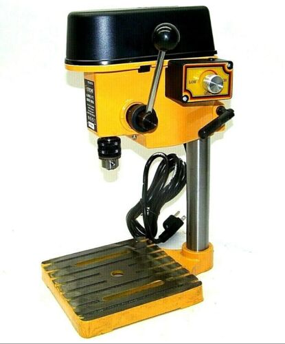 Mini Drill Press Top Bench Drill Press Variable Speed 1/4" Chuck 0-2000 RPM 100W