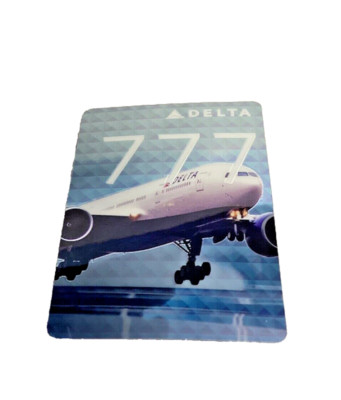 Delta Air Lines 2016 BOEING 777-200LR Aircraft Pilot Trading Card #45 Unused