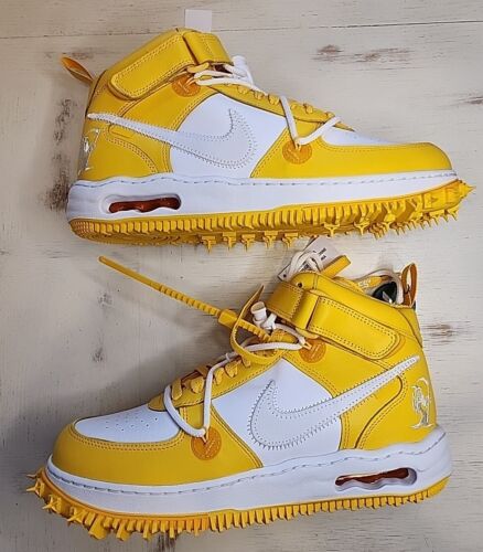 Size 10 - Nike Air Force 1 Mid SP x Off-White Varsity Maize Size 10 - Nike Air Force 1 Mid SP x Off-White Varsity Maize