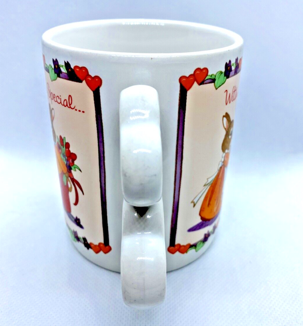 8 Oz.  Approx 4" Tall 4.5  W W/handle