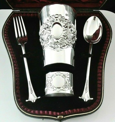 christening cutlery set