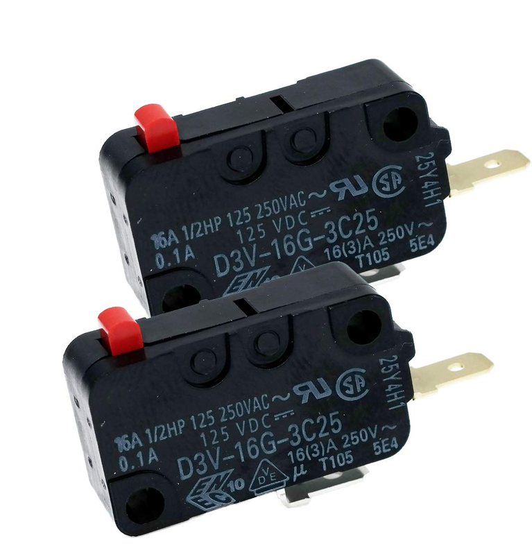 Micro Switch D3V-16G-1C25 D3V-16G-3C25 for Frigidaire 5304440026 Microwave Oven