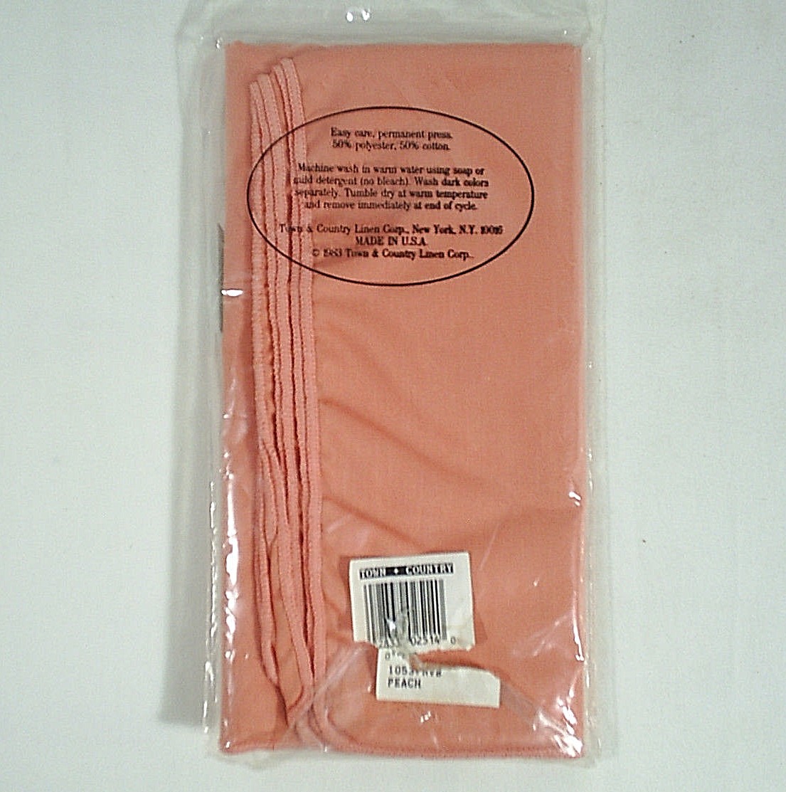 Linen Napkins Set of 4 Town and Country Dark Peach 17
