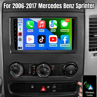 Carplay For 2006-2017 Mercedes Benz Sprinter Android 13 Car Stereo Radio GPS FM