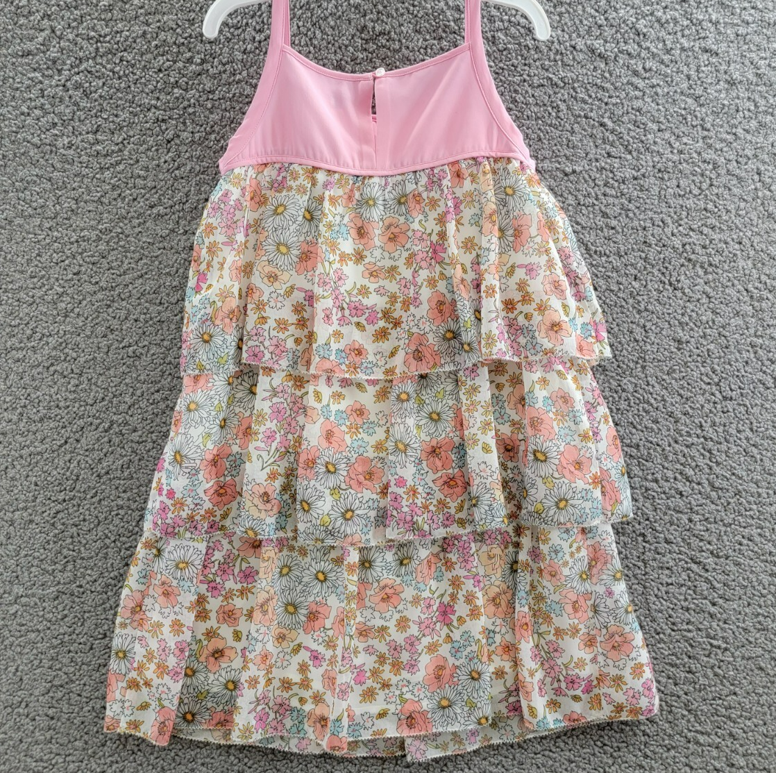 REISS Leela Jr Dress Little Girls' 5-6YPink Multi Floral Sleeveless Button Back - Picture 9 of 17