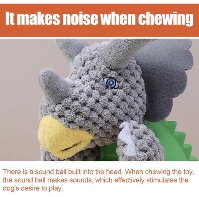 Interactive Dog Plush Chew Toys - Puzzle Squeak Toys, Comfort Toy for Behavioral