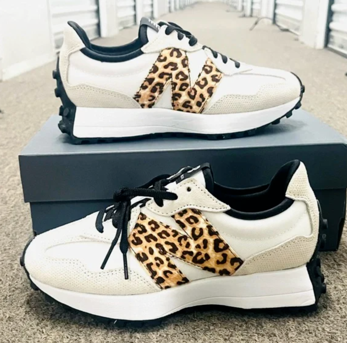 new balance leopard sneakers