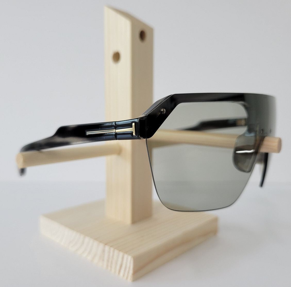 Pre-owned Tom Ford Tf-797 Razor Sunglasses Grey Black 56a Authentic In Gray