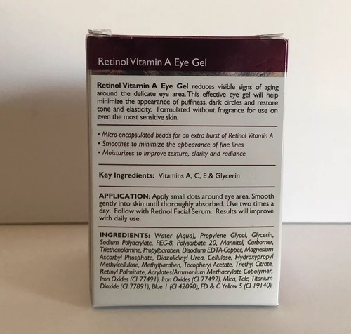 SKIN COSMETICS RETINOL ANTI-WRINKLE TREATMENT VITAMIN A EYE GEL-.05 FL. OZ.