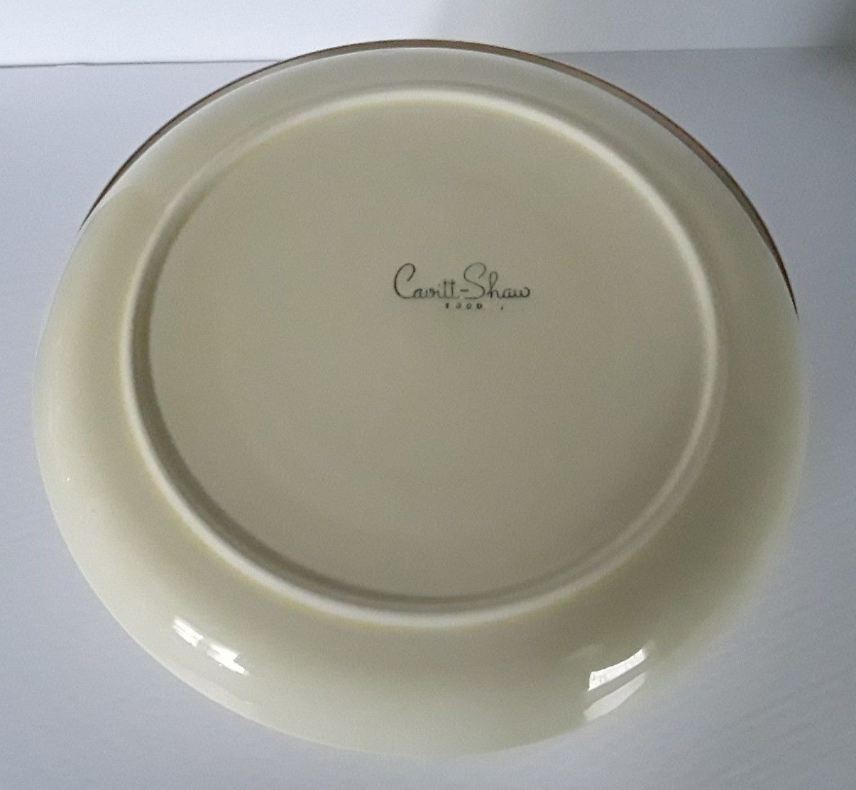 4 WS George Cavitt-Shaw Iroquois Red Southwest Diamonds Gold Trim Dinner Plates