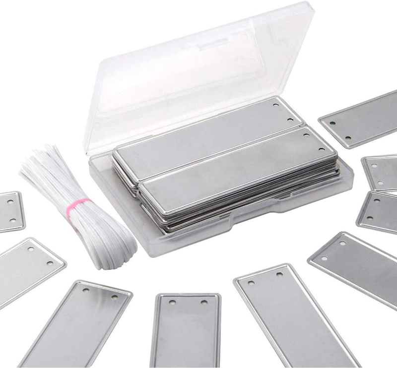 Etiquetas De Plantas Marcadores De Aluminio Con Alambres De 6 Pulgadas 100 Pzs