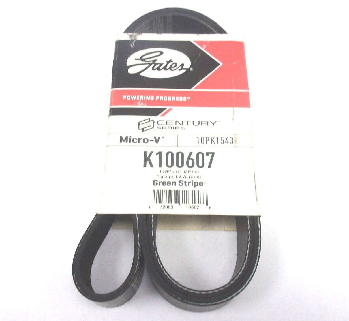 K100607 NEW GATES SERPENTINE MICRO-V BELT 10PK1543 61.25 K100607 NEW GATES SERPENTINE MICRO-V BELT 10PK1543 61.25