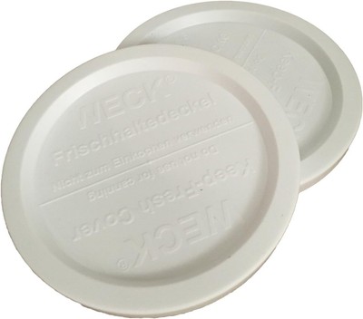 Weck Jar Keep-Fresh Plastic Lids, 2-pack (Large) Fits 740, 741, 742, 743,... 