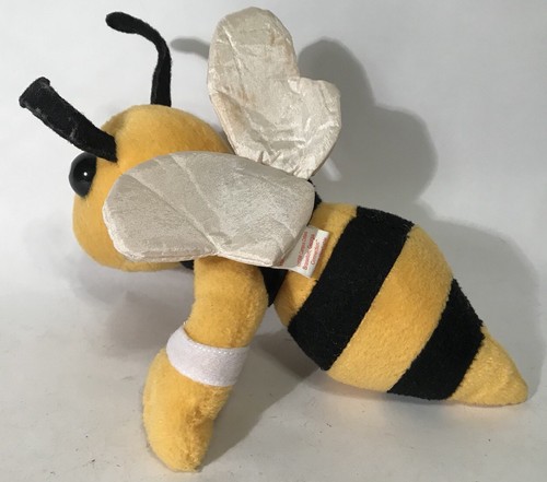 Vintage Georgia Tech GT Buzz Yellow Jackets 8” Plush Campus Critters 1998 Mascot